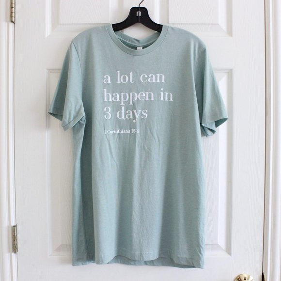 Elly and Grace Tops - Elly and Grace "A Lot Can Happen" Slogan T-Shirt